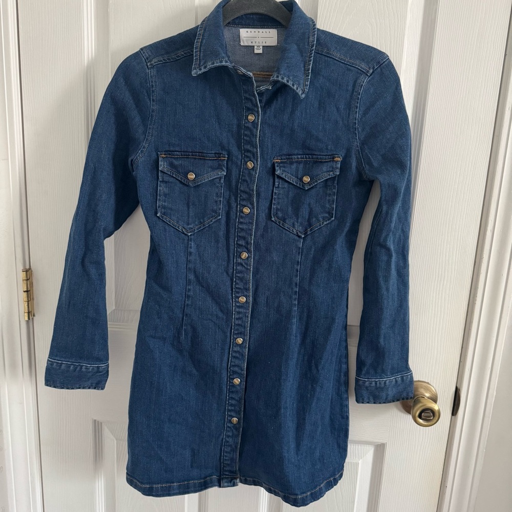 Kendall & Kylie Blue Denim Mini Dress